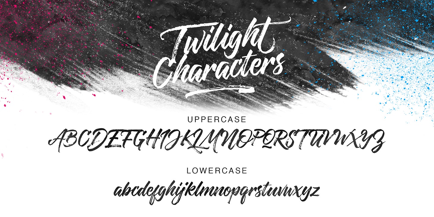 Пример шрифта Twilight Script #3